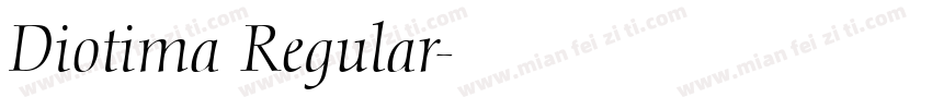 Diotima Regular字体转换